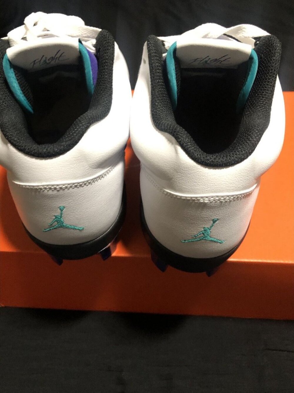 Air Jordan Stadium 90 Low 'Grape' White Football Cleats, Size 10 HQ0210-105 - Picture 3 of 6